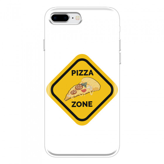 APPLE - iPhone 8 Plus - Soft Clear Case - Pizza Zone Phone Case