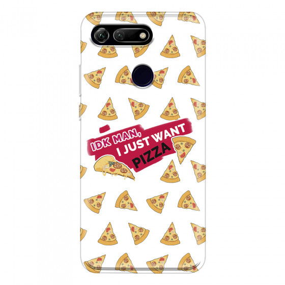 HONOR - Honor View 20 - Soft Clear Case - Want Pizza Men Phone Case