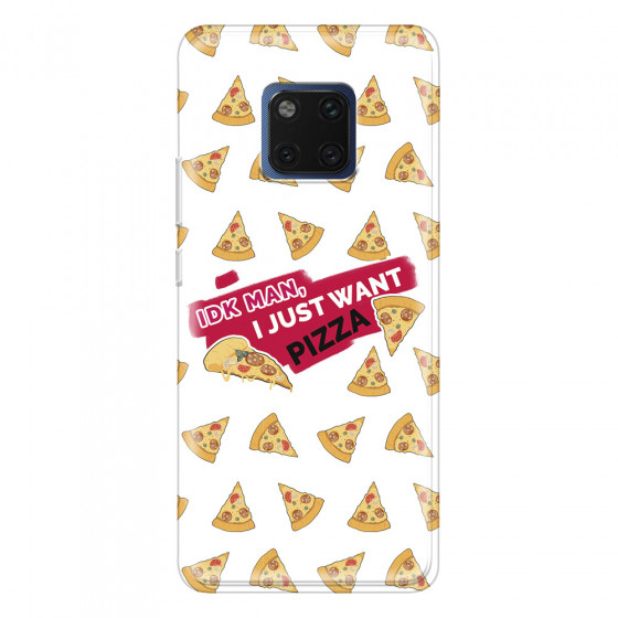 HUAWEI - Mate 20 Pro - Soft Clear Case - Want Pizza Men Phone Case