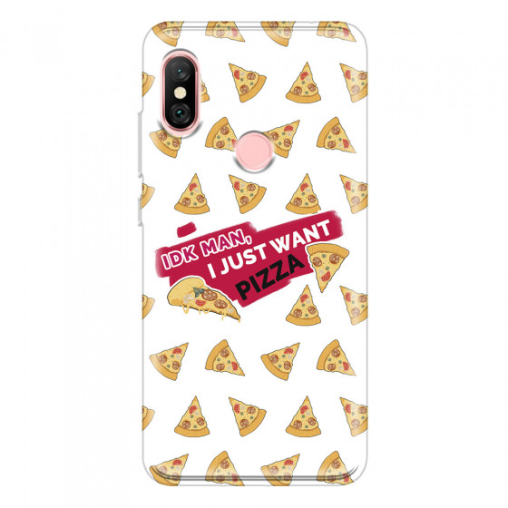 XIAOMI - Redmi Note 6 Pro - Soft Clear Case - Want Pizza Men Phone Case