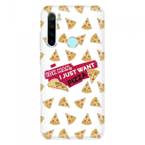 XIAOMI - Redmi Note 8 - Soft Clear Case - Want Pizza Men Phone Case