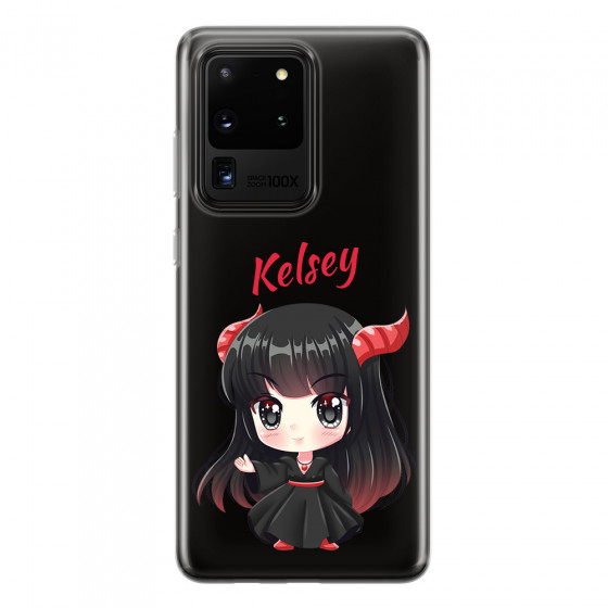SAMSUNG - Galaxy S20 Ultra - Soft Clear Case - Chibi Kelsey