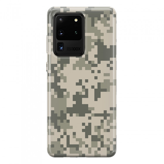 SAMSUNG - Galaxy S20 Ultra - Soft Clear Case - Digital Camouflage