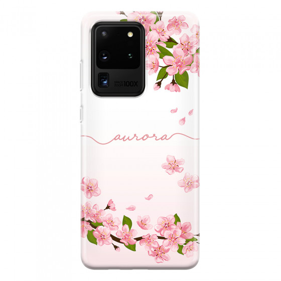 SAMSUNG - Galaxy S20 Ultra - Soft Clear Case - Sakura Handwritten