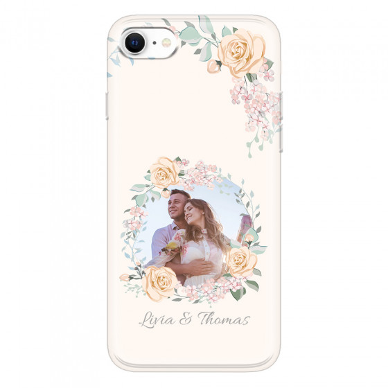 APPLE - iPhone SE 2020 - Soft Clear Case - Frame Of Roses