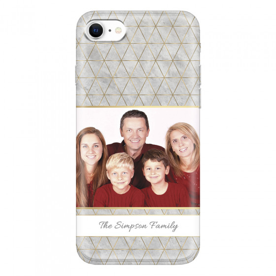 APPLE - iPhone SE 2020 - Soft Clear Case - Happy Family