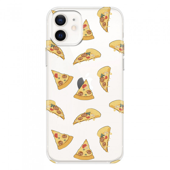 APPLE - iPhone 12 Mini - Soft Clear Case - Pizza Phone Case