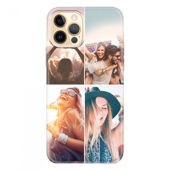 APPLE - iPhone 12 Pro - Soft Clear Case - Collage of 4