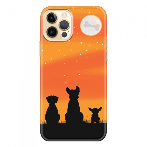 APPLE - iPhone 12 Pro - Soft Clear Case - Dog's Desire Orange Sky