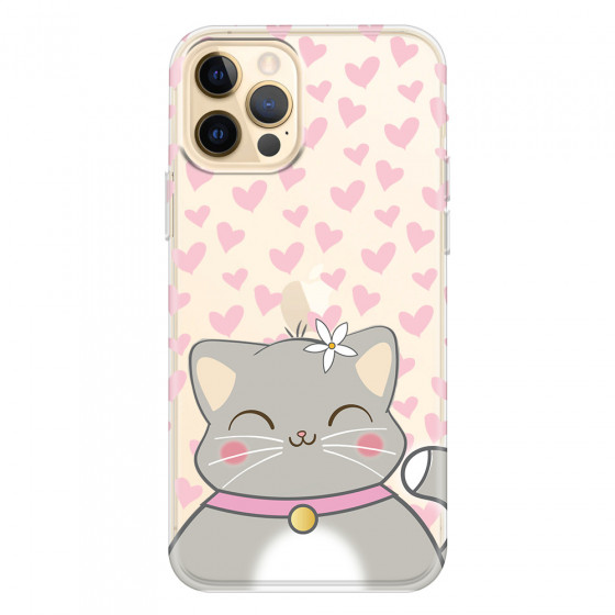 APPLE - iPhone 12 Pro - Soft Clear Case - Kitty