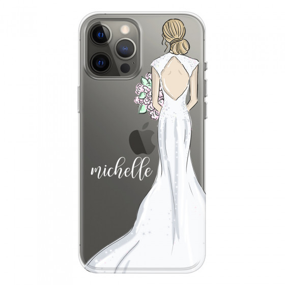 APPLE - iPhone 12 Pro Max - Soft Clear Case - Bride To Be Blonde