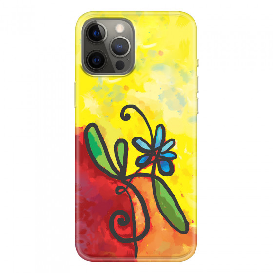 APPLE - iPhone 12 Pro Max - Soft Clear Case - Flower in Picasso Style