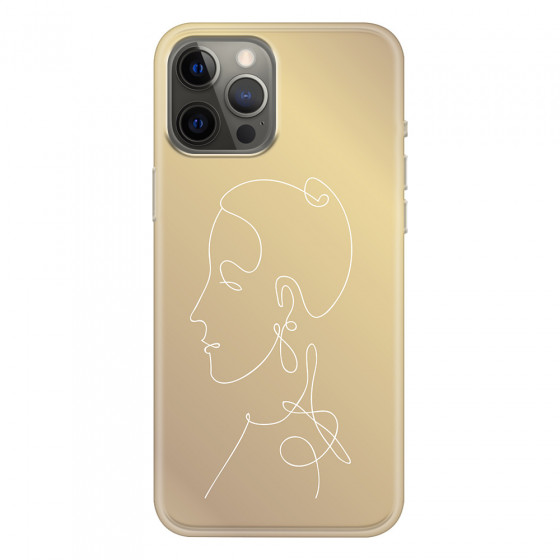 APPLE - iPhone 12 Pro Max - Soft Clear Case - Golden Lady