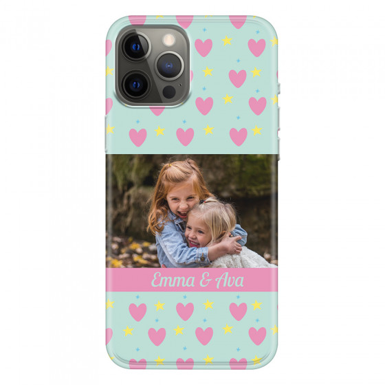 APPLE - iPhone 12 Pro Max - Soft Clear Case - Heart Shaped Photo