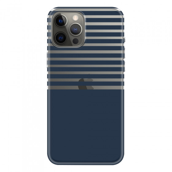 APPLE - iPhone 12 Pro Max - Soft Clear Case - Life in Blue Stripes