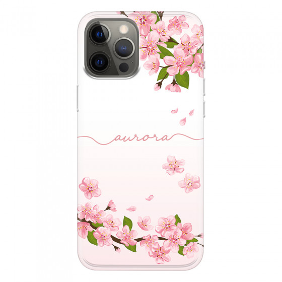 APPLE - iPhone 12 Pro Max - Soft Clear Case - Sakura Handwritten