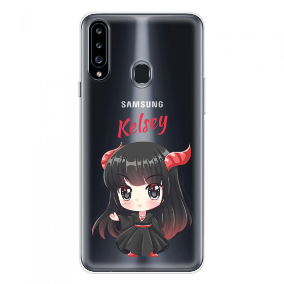 SAMSUNG - Galaxy A20S - Soft Clear Case - Chibi Kelsey