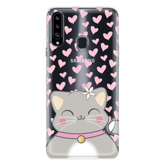 SAMSUNG - Galaxy A20S - Soft Clear Case - Kitty