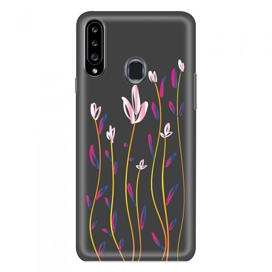 SAMSUNG - Galaxy A20S - Soft Clear Case - Pink Tulips