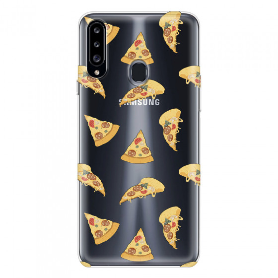 SAMSUNG - Galaxy A20S - Soft Clear Case - Pizza Phone Case