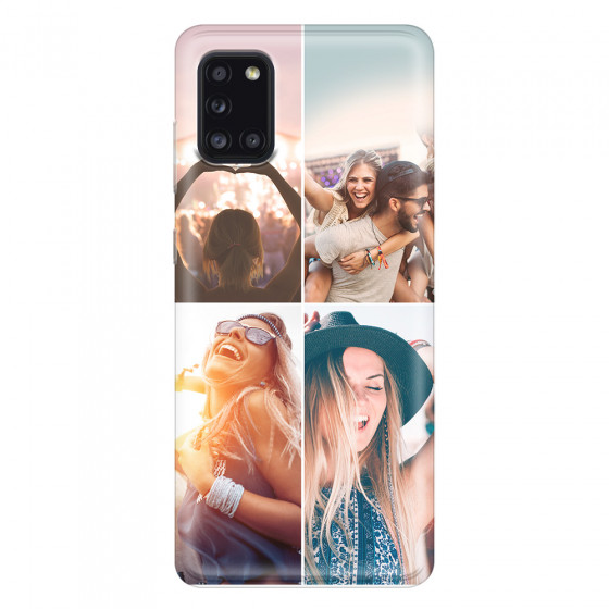 SAMSUNG - Galaxy A31 - Soft Clear Case - Collage of 4