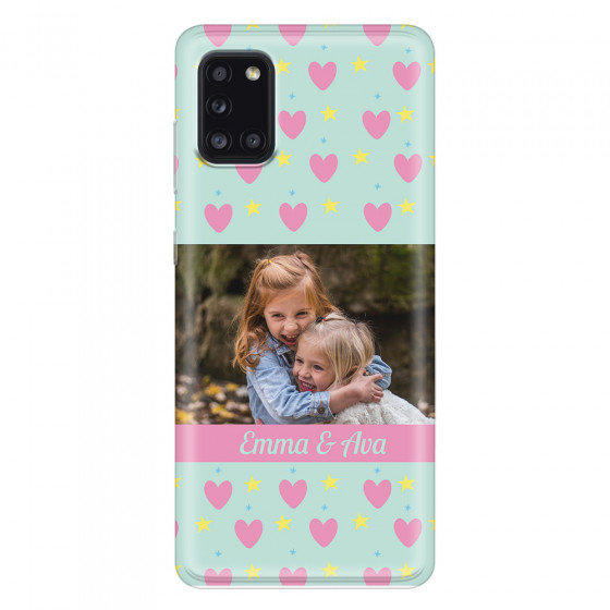 SAMSUNG - Galaxy A31 - Soft Clear Case - Heart Shaped Photo