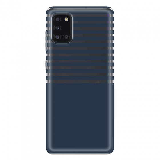 SAMSUNG - Galaxy A31 - Soft Clear Case - Life in Blue Stripes