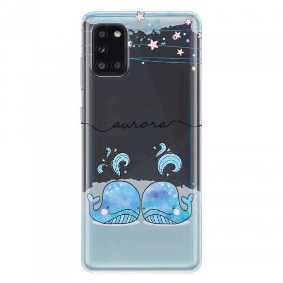 SAMSUNG - Galaxy A31 - Soft Clear Case - Little Whales