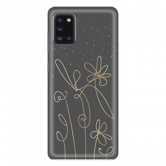 SAMSUNG - Galaxy A31 - Soft Clear Case - Midnight Flowers