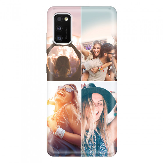SAMSUNG - Galaxy A41 - Soft Clear Case - Collage of 4