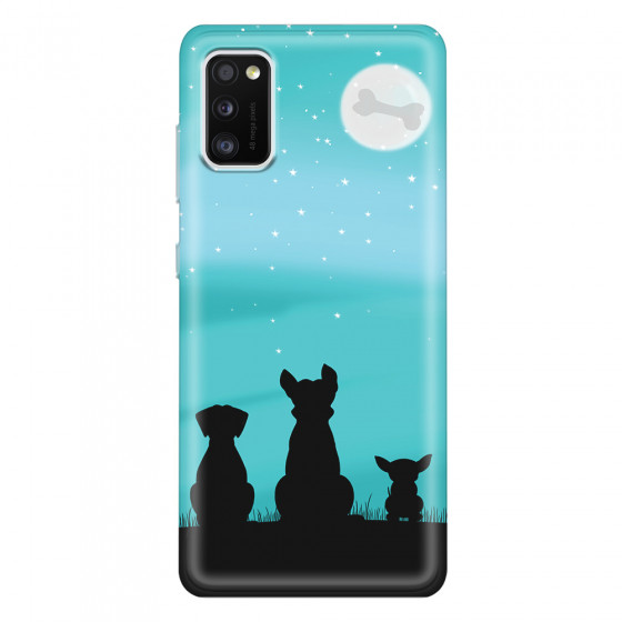 SAMSUNG - Galaxy A41 - Soft Clear Case - Dog's Desire Blue Sky