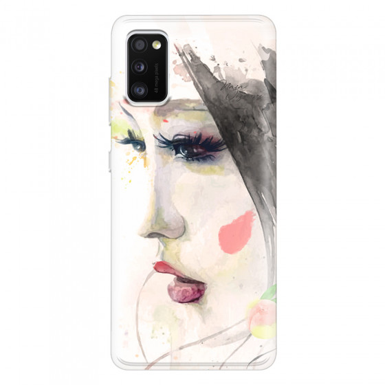 SAMSUNG - Galaxy A41 - Soft Clear Case - Face of a Beauty