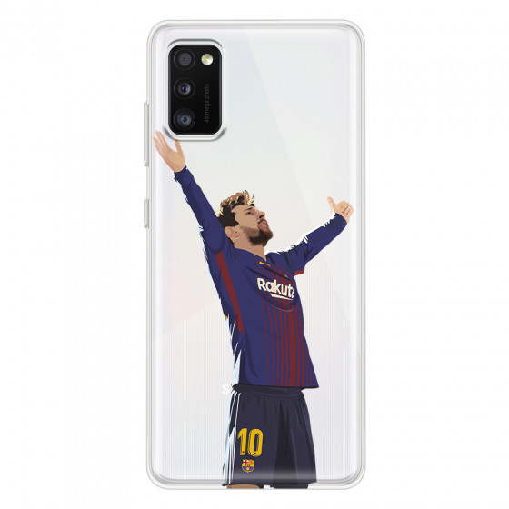 SAMSUNG - Galaxy A41 - Soft Clear Case - For Barcelona Fans