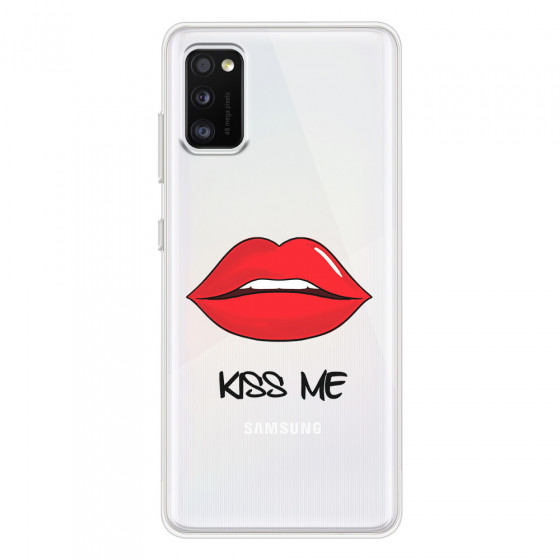 SAMSUNG - Galaxy A41 - Soft Clear Case - Kiss Me