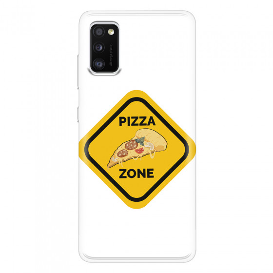 SAMSUNG - Galaxy A41 - Soft Clear Case - Pizza Zone Phone Case