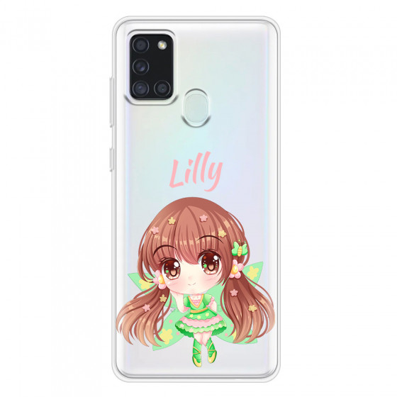 SAMSUNG - Galaxy A21S - Soft Clear Case - Chibi Lilly