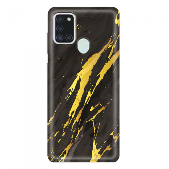 SAMSUNG - Galaxy A21S - Soft Clear Case - Marble Castle Black