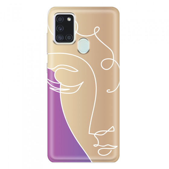 SAMSUNG - Galaxy A21S - Soft Clear Case - Miss Rose Gold