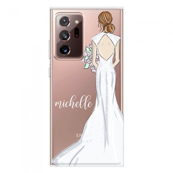 SAMSUNG - Galaxy Note20 Ultra - Soft Clear Case - Bride To Be Redhead