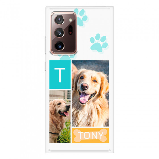 SAMSUNG - Galaxy Note20 Ultra - Soft Clear Case - Dog Collage