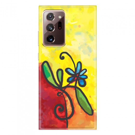 SAMSUNG - Galaxy Note20 Ultra - Soft Clear Case - Flower in Picasso Style