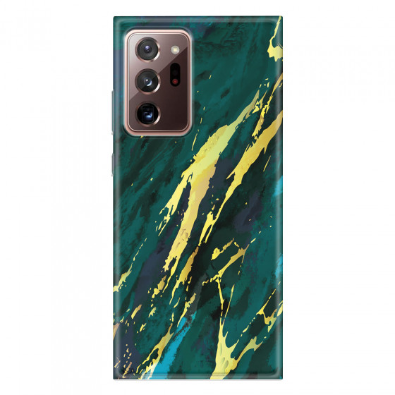SAMSUNG - Galaxy Note20 Ultra - Soft Clear Case - Marble Emerald Green