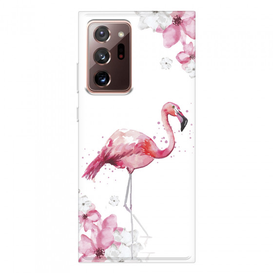 SAMSUNG - Galaxy Note20 Ultra - Soft Clear Case - Pink Tropes
