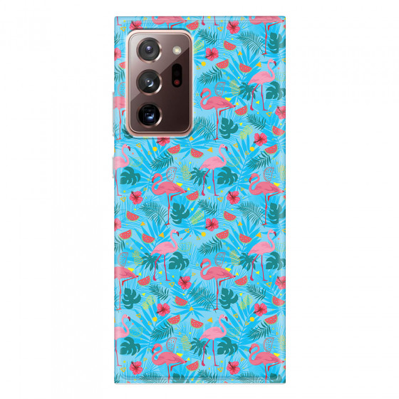 SAMSUNG - Galaxy Note20 Ultra - Soft Clear Case - Tropical Flamingo IV