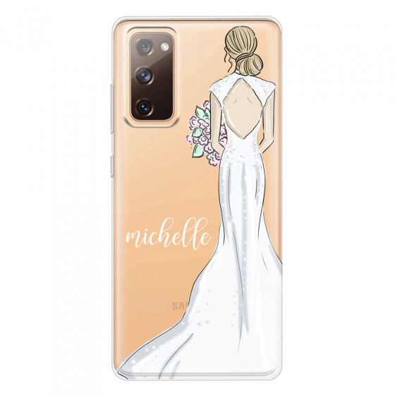 SAMSUNG - Galaxy S20 FE - Soft Clear Case - Bride To Be Blonde