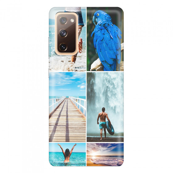 SAMSUNG - Galaxy S20 FE - Soft Clear Case - Collage of 6