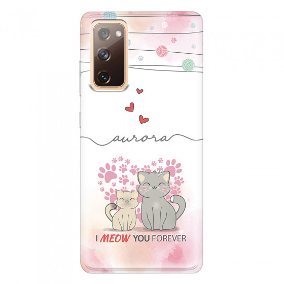 SAMSUNG - Galaxy S20 FE - Soft Clear Case - I Meow You Forever