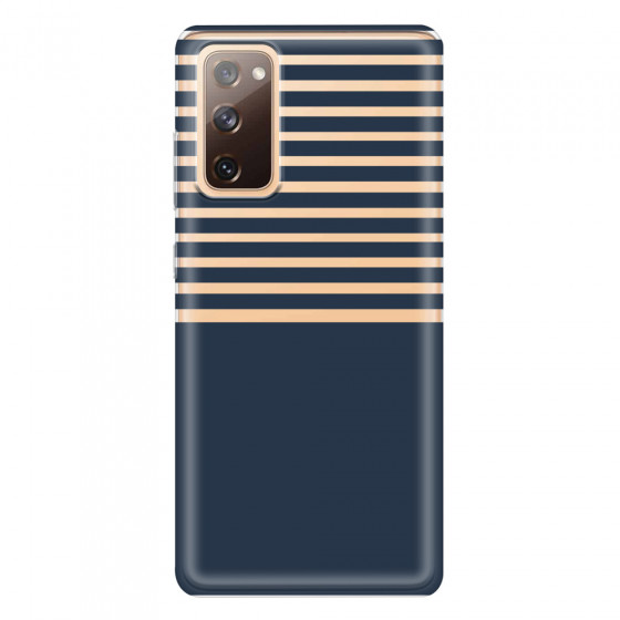 SAMSUNG - Galaxy S20 FE - Soft Clear Case - Life in Blue Stripes