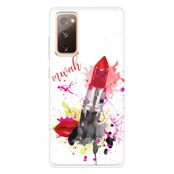 SAMSUNG - Galaxy S20 FE - Soft Clear Case - Lipstick