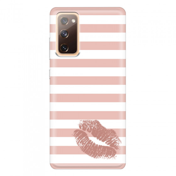 SAMSUNG - Galaxy S20 FE - Soft Clear Case - Pink Lipstick